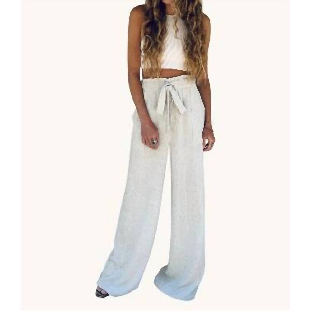 NEW TYSA high-waisted travel pant in natural
